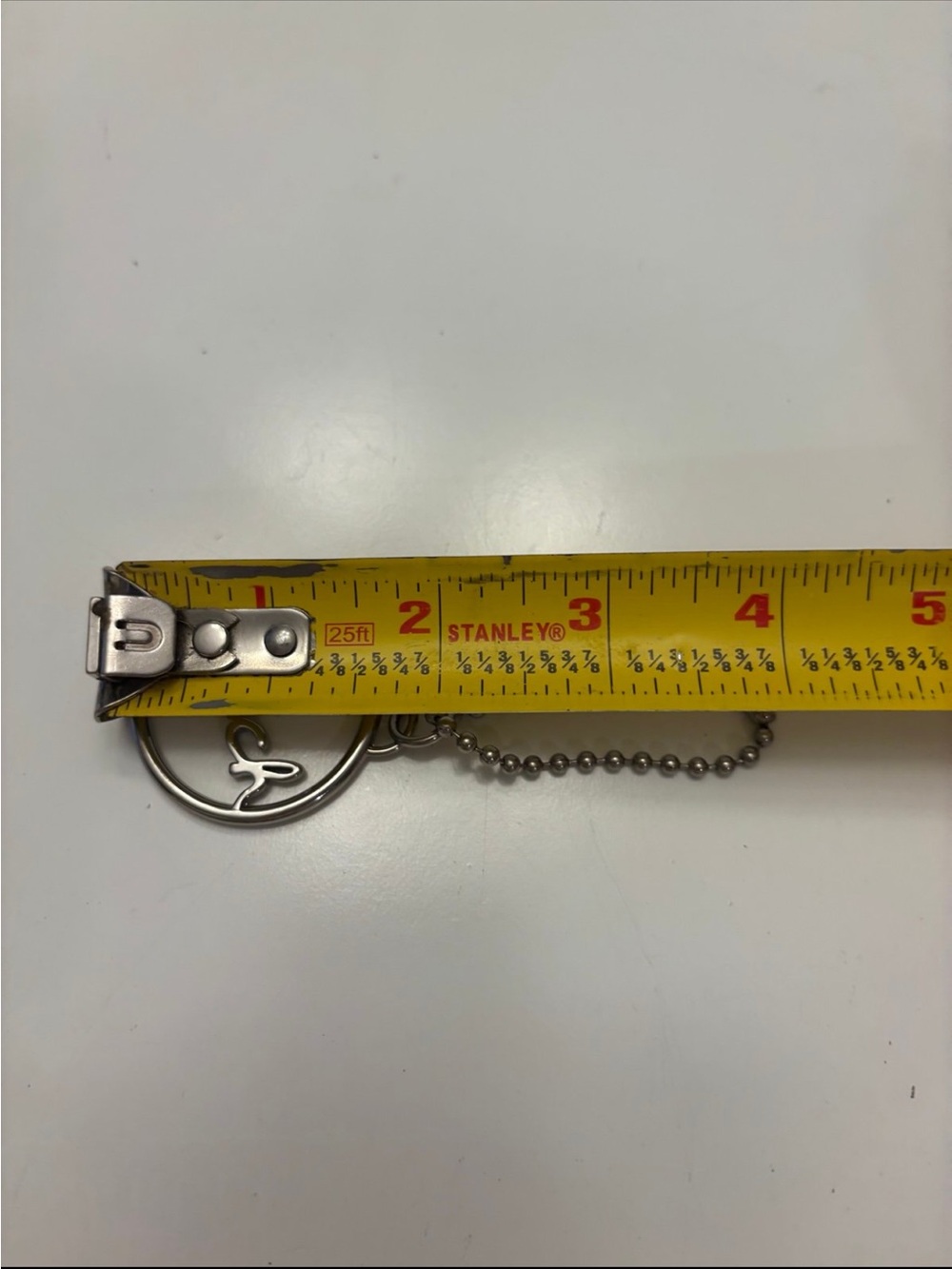 Coach Silver Script Circle Keychain - Picture 7 of 7